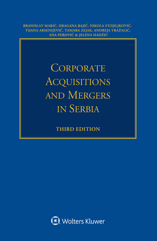 Book cover of Corporate Acquisitions and Mergers in Serbia (3)