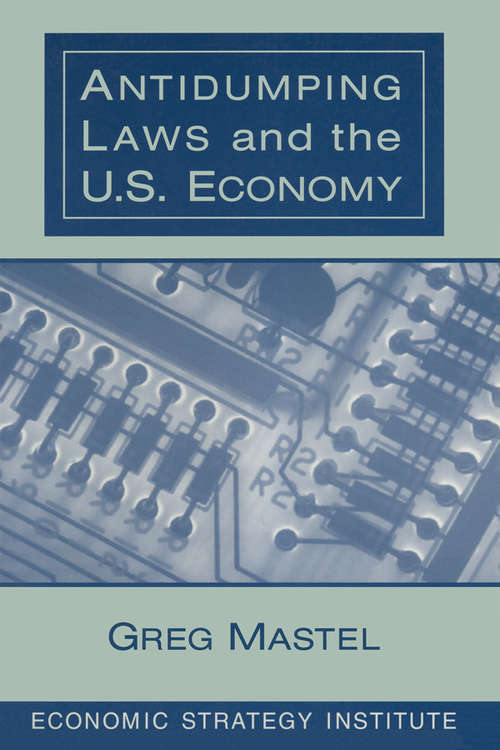 Book cover of Antidumping Laws and the U.S. Economy