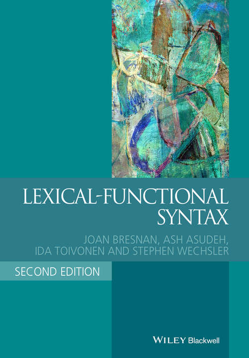Book cover of Lexical-Functional Syntax (2) (Blackwell Textbooks in Linguistics)