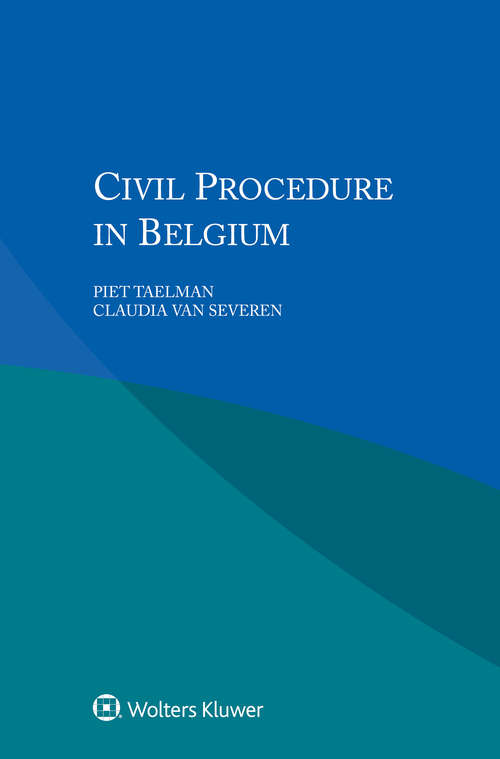 Book cover of Civil Procedure in Belgium