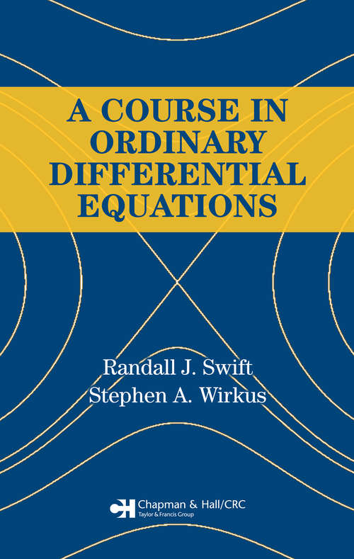 Book cover of A Course in Ordinary Differential Equations