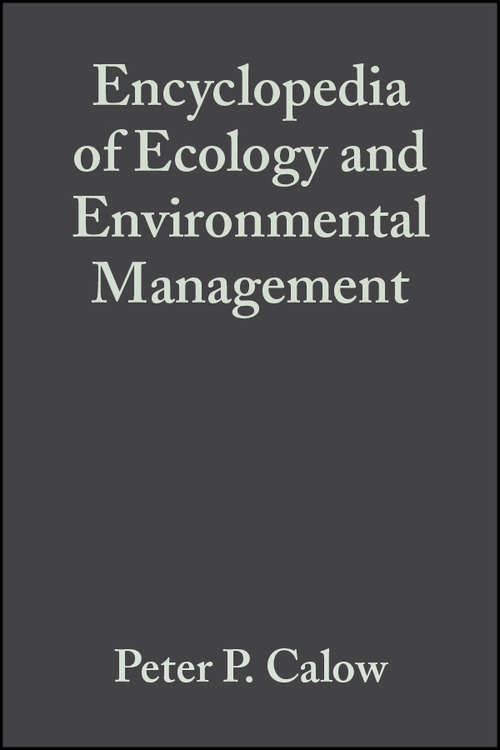 Book cover of Encyclopedia of Ecology and Environmental Management