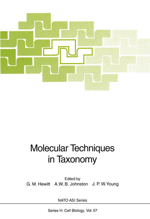 Book cover of Molecular Techniques in Taxonomy (1991) (Nato ASI Subseries H: #57)