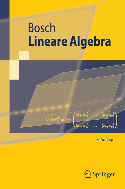 Book cover of Lineare Algebra (3. Aufl. 2006) (Springer-Lehrbuch)