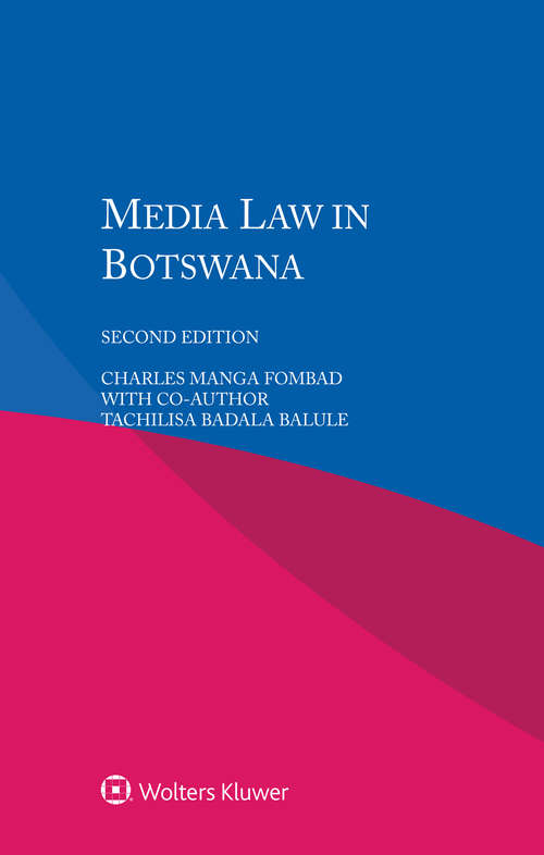 Book cover of Media Law in Botswana (2)