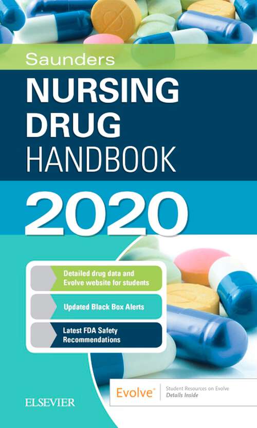 Book cover of Saunders Nursing Drug Handbook 2020