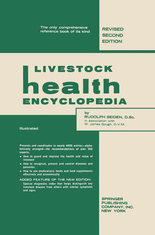 Book cover of Livestock Health Encyclopedia (2nd ed. 1961)