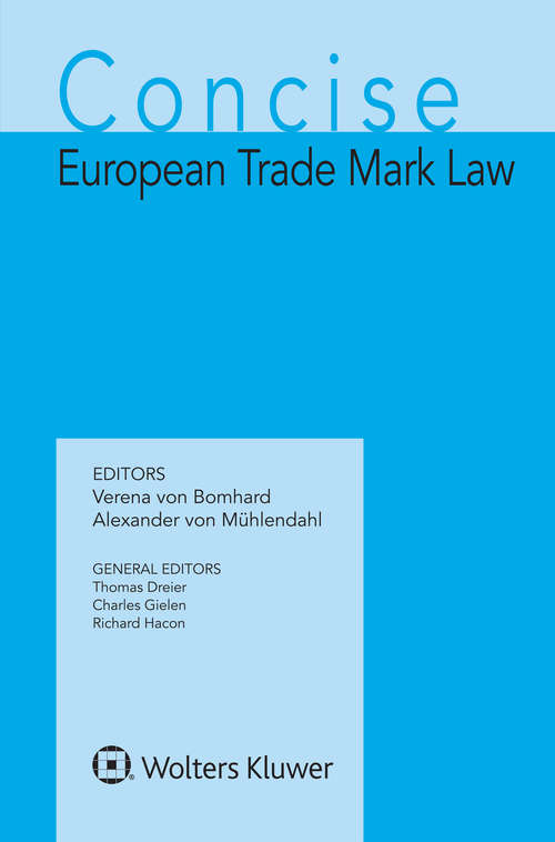 Book cover of Concise European Trade Mark Law