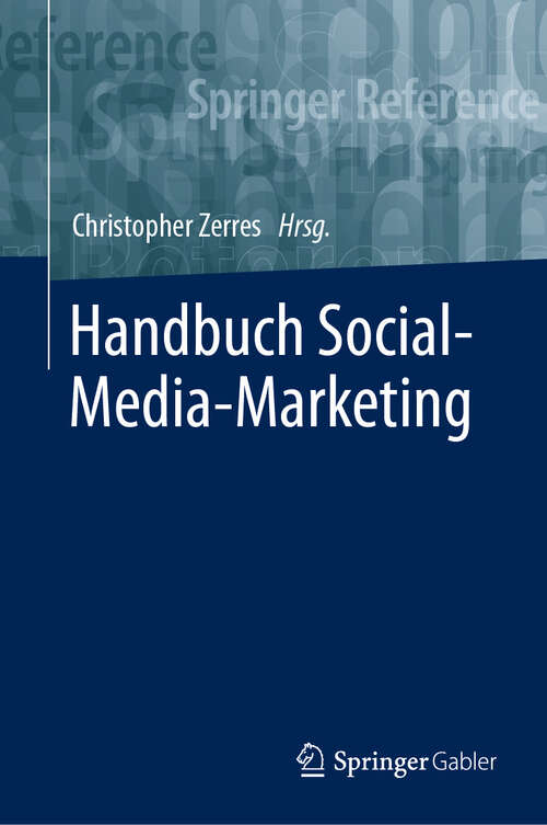 Book cover of Handbuch Social-Media-Marketing (2024)