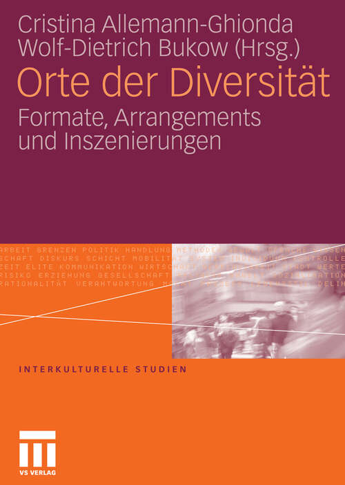 Book cover of Orte der Diversität: Formate, Arrangements und Inszenierungen (2011) (Interkulturelle Studien)