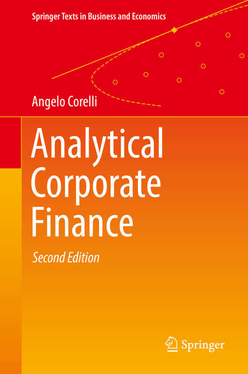 Book cover of Analytical Corporate Finance (Springer Texts in Business and Economics)