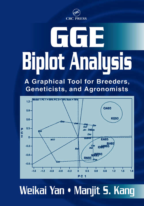 Book cover of GGE Biplot Analysis: A Graphical Tool for Breeders, Geneticists, and Agronomists