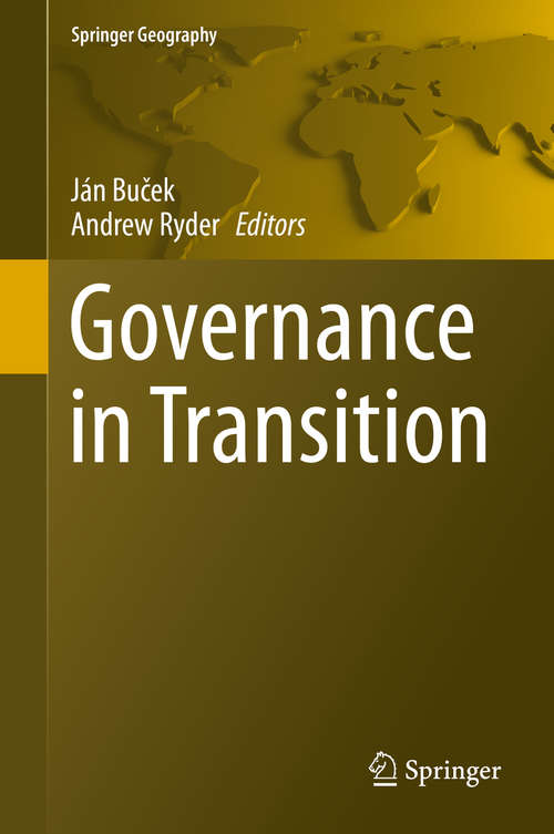 Book cover of Governance in Transition (2015) (Springer Geography)