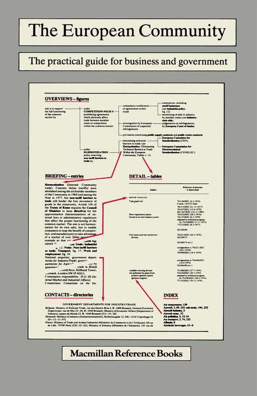 Book cover of The European Community: The practical guide for business and government (pdf) (1st ed. 1981)