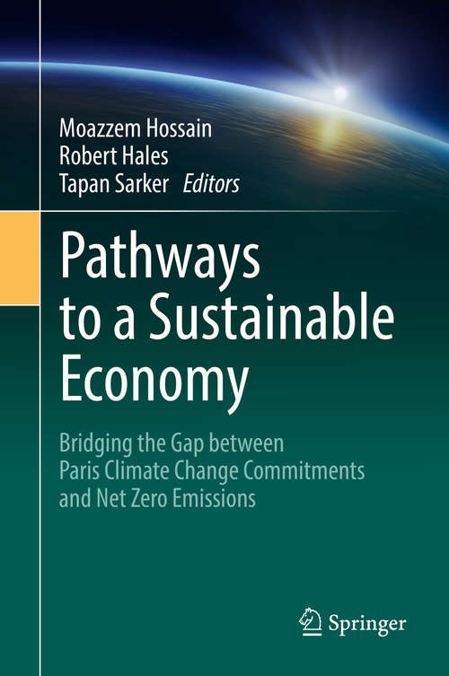 Book cover of Pathways to a Sustainable Economy: Bridging the Gap between Paris Climate Change Commitments and Net Zero Emissions