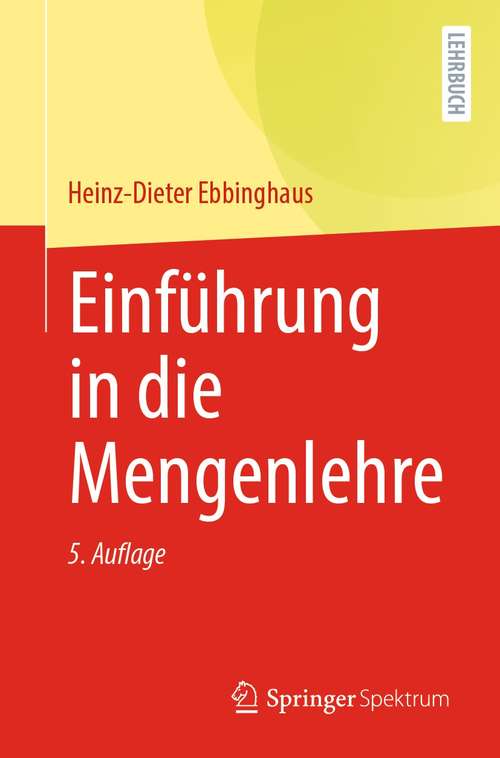 Book cover of Einführung in die Mengenlehre (5. Aufl. 2021)