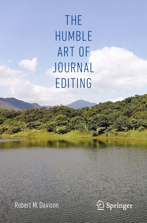 Book cover of The Humble Art of Journal Editing (2024)