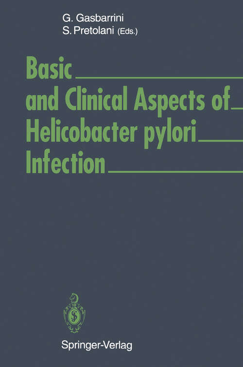 Book cover of Basic and Clinical Aspects of Helicobacter pylori Infection (1994)