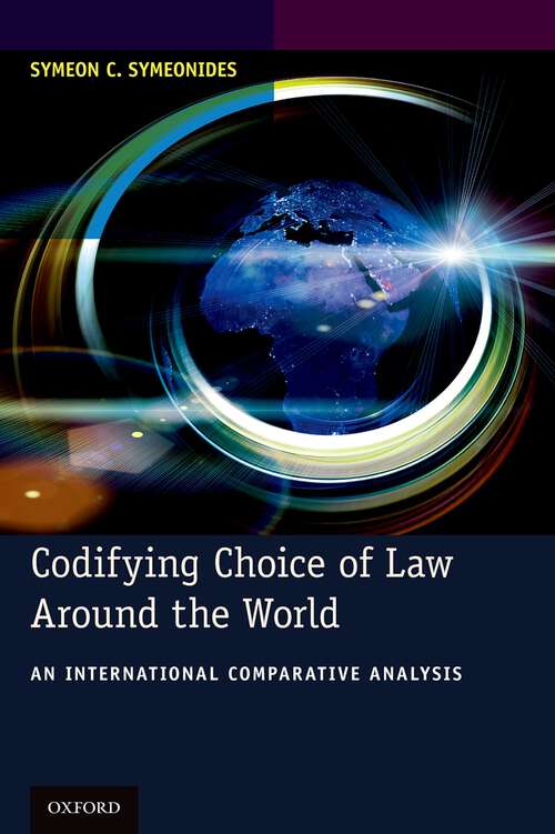 Book cover of Codifying Choice Of Law Around The World: An International Comparative Analysis