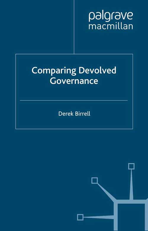 Book cover of Comparing Devolved Governance (2012)