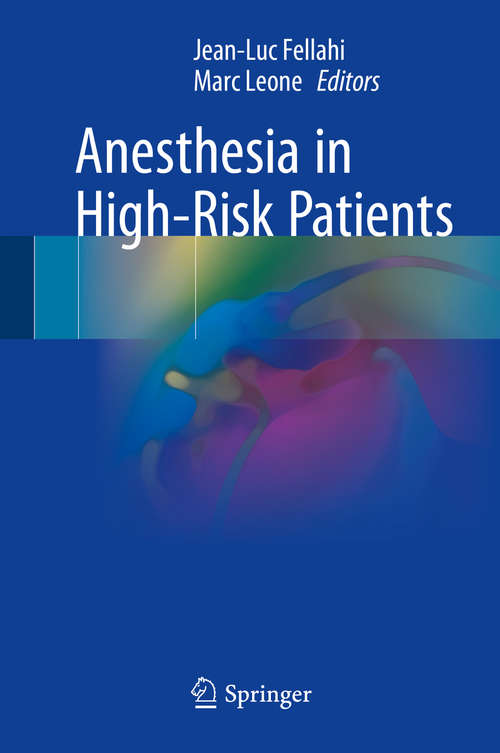 Book cover of Anesthesia in High-Risk Patients