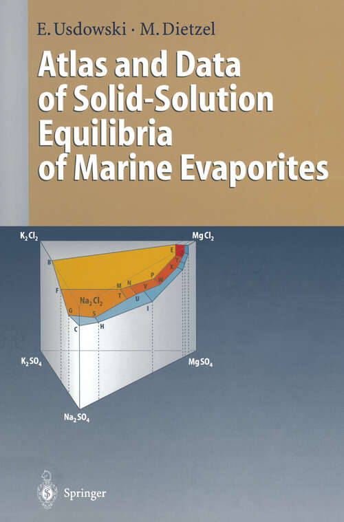 Book cover of Atlas and Data of Solid-Solution Equilibria of Marine Evaporites (1998)