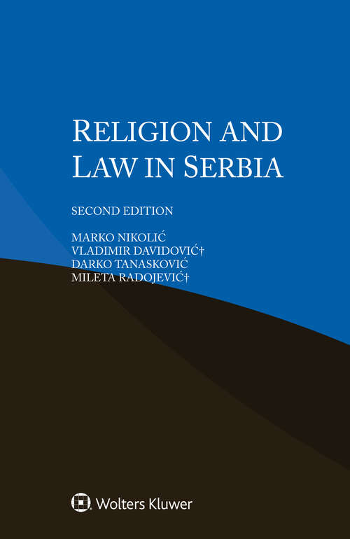 Book cover of Religion and Law in Serbia (2)