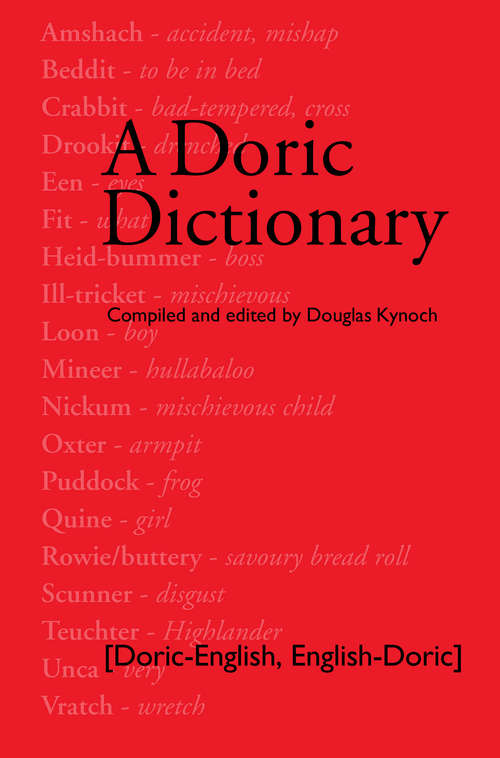 Book cover of A Doric Dictionary