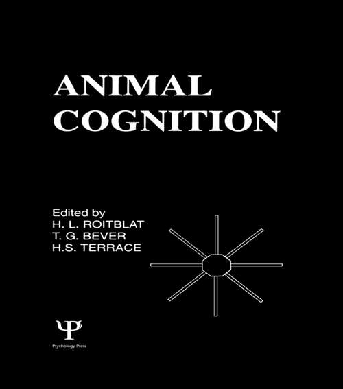 Book cover of Animal Cognition (Comparative Cognition and Neuroscience Series)