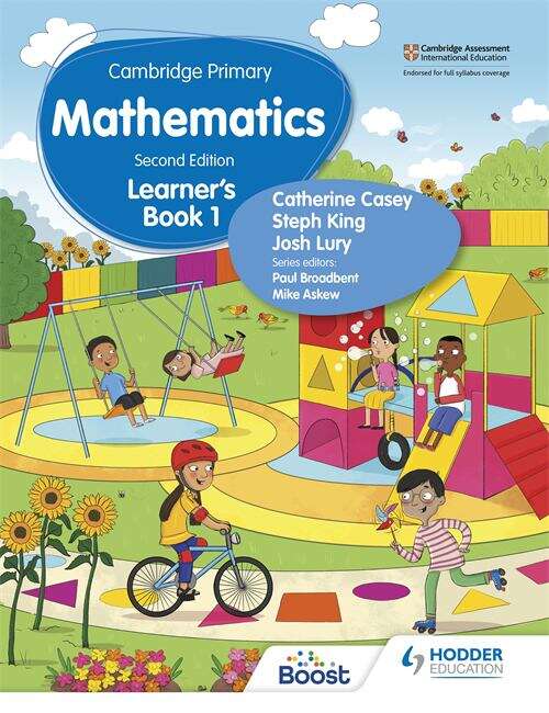 Book cover of Cambridge Primary Mathematics Learner’s Book 1 Second Edition