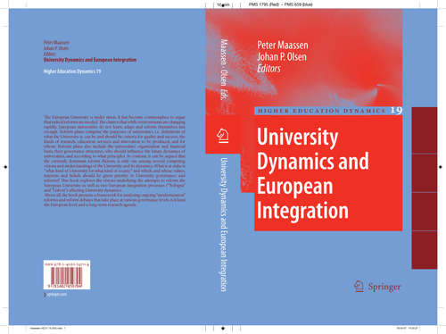 Book cover of University Dynamics and European Integration (2007) (Higher Education Dynamics #19)