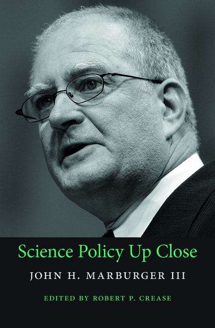 Book cover of Science Policy Up Close