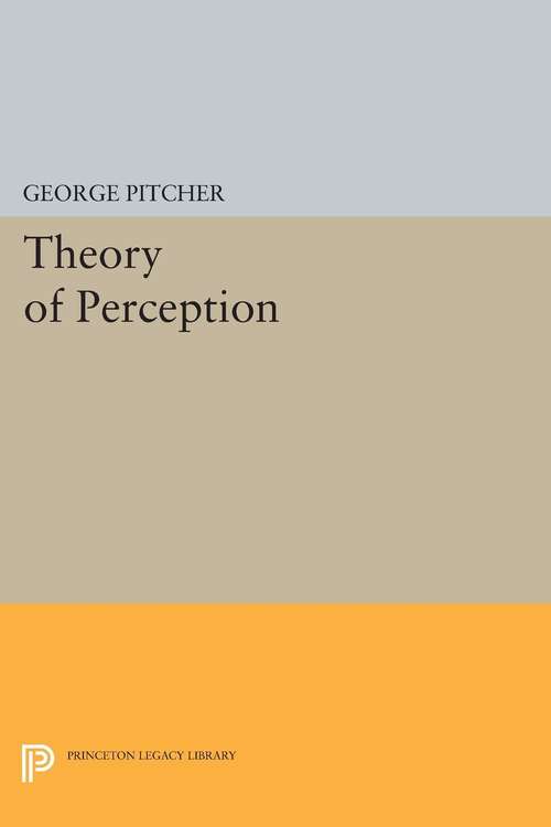 Book cover of Theory of Perception