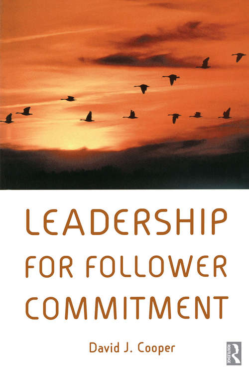 Book cover of Leadership for Follower Commitment