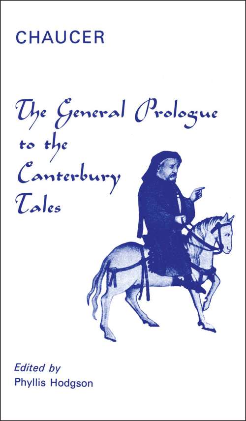 Book cover of General Prologue to the Canterbury Tales