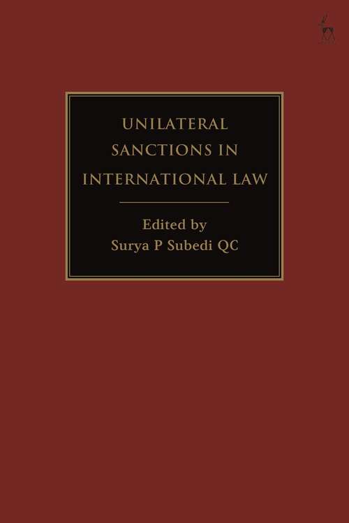 Book cover of Unilateral Sanctions in International Law