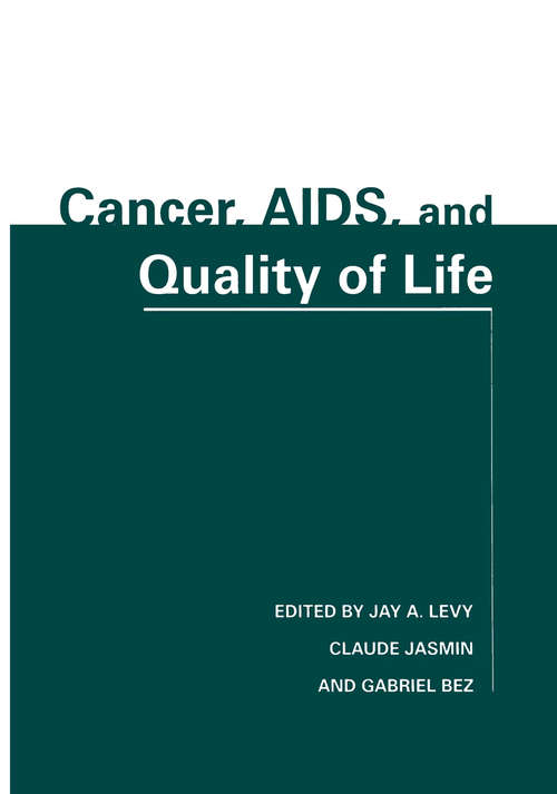 Book cover of Cancer, AIDS, and Quality of Life (1997)