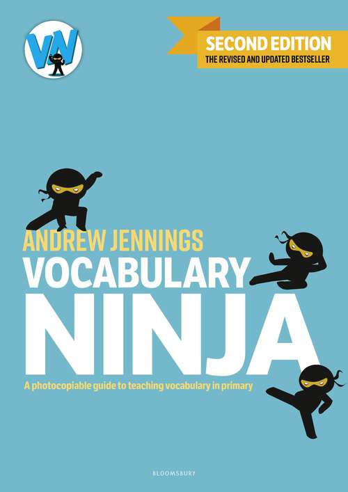 Book cover of Vocabulary Ninja: A photocopiable guide to teaching vocabulary in primary