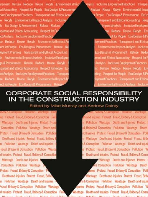 Book cover of Corporate Social Responsibility in the Construction Industry