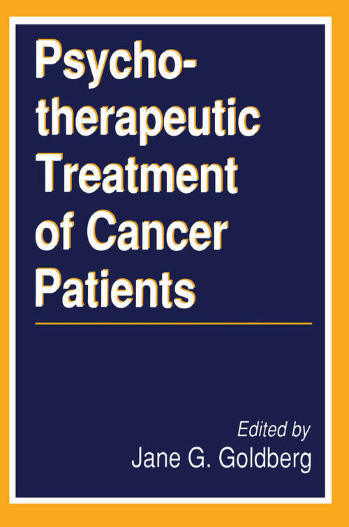 Book cover of Psychotherapeutic Treatment of Cancer Patients