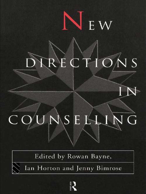 Book cover of New Directions in Counselling