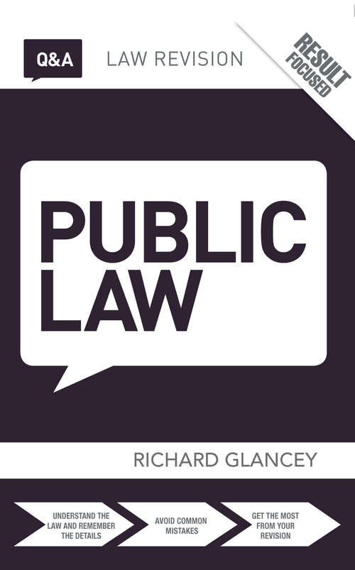 Book cover of Q&A Public Law (Questions and Answers) (PDF)