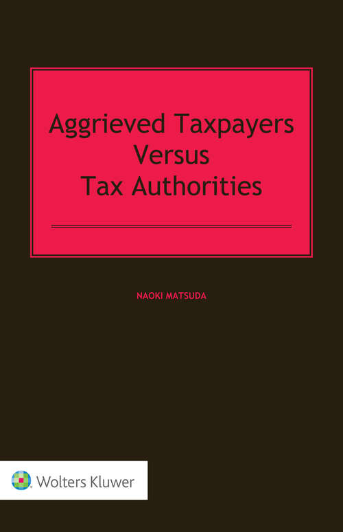 Book cover of Aggrieved Taxpayers versus Tax Authorities