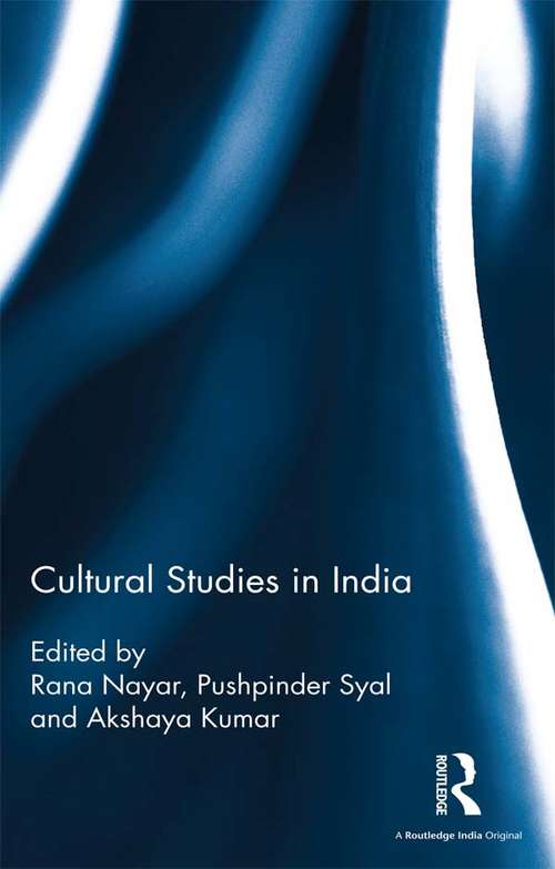 Book cover of Cultural Studies in India