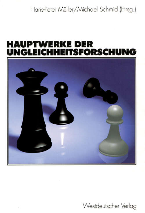 Book cover of Hauptwerke der Ungleichheitsforschung (2003)