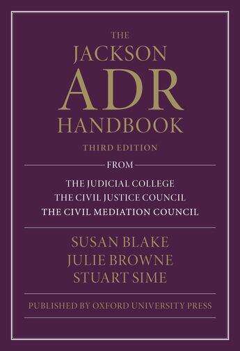 Book cover of The Jackson Adr Handbook (3)