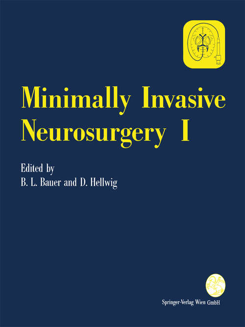 Book cover of Minimally Invasive Neurosurgery I (1992) (Acta Neurochirurgica Supplement #54)