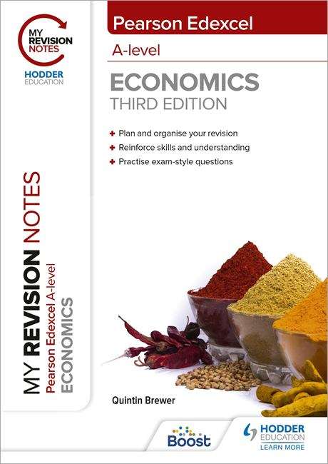 Book cover of My Revision Notes: Edexcel A Level Economics Third Edition