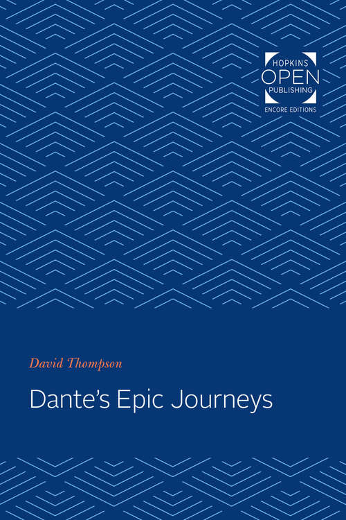 Book cover of Dante's Epic Journeys