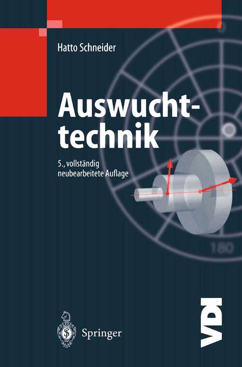 Book cover of Auswuchttechnik (5. Aufl. 2000) (VDI-Buch)